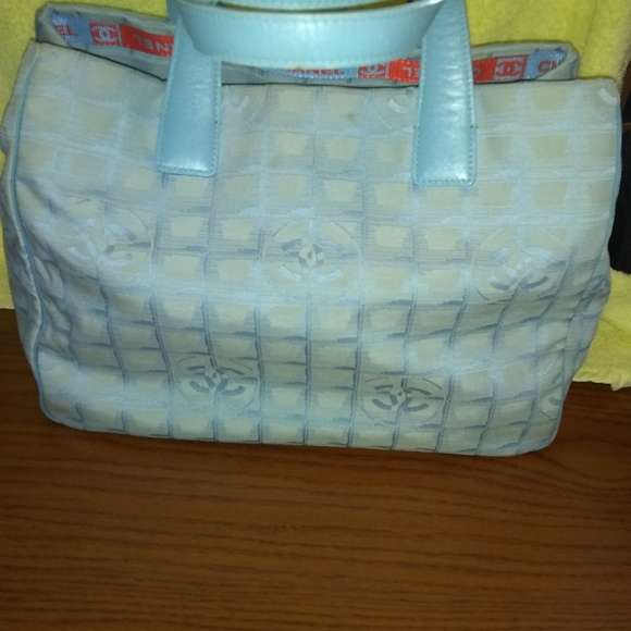 Authentic Chanel Travel Line Nylon Tote - Picture 1 of 8